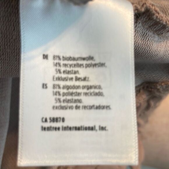 TenTree Fulton Short Mushroom Tan French Terry Knit S - Picture 11 of 11